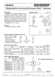 SGH5002F-01 datasheet pdf SONY