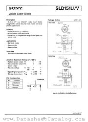 SLD151V datasheet pdf SONY