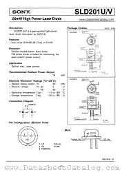 SLD201U datasheet pdf SONY