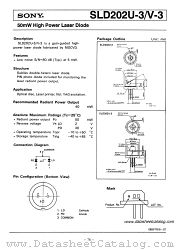 SLD202V-3 datasheet pdf SONY