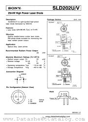 SLD202U datasheet pdf SONY