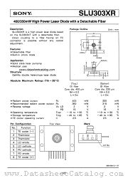 SLU303XR-3 datasheet pdf SONY