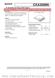 CXA3099N datasheet pdf SONY