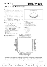 CXA3266Q datasheet pdf SONY