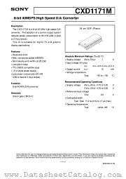 CXD1171M datasheet pdf SONY
