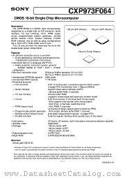 CXP973F064 datasheet pdf SONY