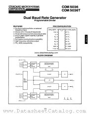 COM5036 datasheet pdf Standard Microsystems