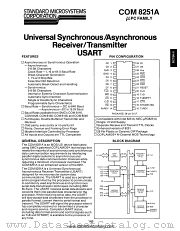 COM8251A datasheet pdf Standard Microsystems