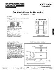 CRT7004 datasheet pdf Standard Microsystems