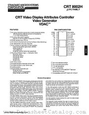 CRT8002H datasheet pdf Standard Microsystems