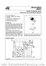 LM123K datasheet pdf ST Microelectronics