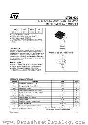 STD5N20 datasheet pdf ST Microelectronics