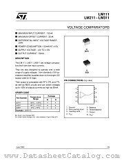 LM111DT datasheet pdf ST Microelectronics