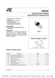 BDX54F datasheet pdf ST Microelectronics
