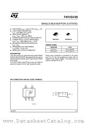74V1G125CTR datasheet pdf ST Microelectronics