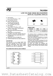 74LVX04M datasheet pdf ST Microelectronics