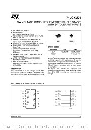 74LCXU04MTR datasheet pdf ST Microelectronics