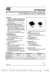 ST72321AR7 datasheet pdf ST Microelectronics
