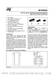 M74HC652TTR datasheet pdf ST Microelectronics