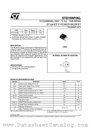STD10NF06L datasheet pdf ST Microelectronics