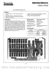 MBC016 datasheet pdf Synertek