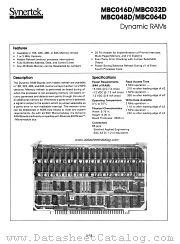 MBC064D datasheet pdf Synertek