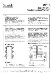 SY2111 datasheet pdf Synertek