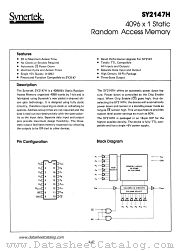 SY2147H datasheet pdf Synertek