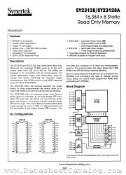 SY23128A datasheet pdf Synertek