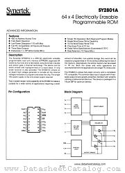 SY2801A datasheet pdf Synertek