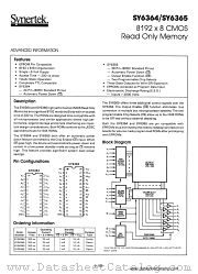 SY6364 datasheet pdf Synertek