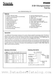 SY6500 datasheet pdf Synertek