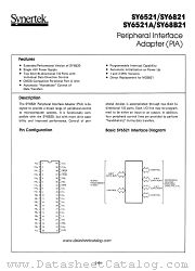 SY6821 datasheet pdf Synertek