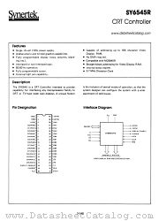 SY6545R datasheet pdf Synertek