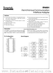 SY6551 datasheet pdf Synertek