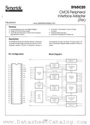 SY65C20 datasheet pdf Synertek