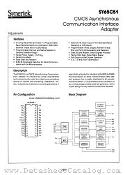 SY65C51 datasheet pdf Synertek