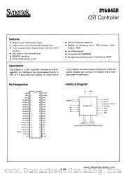 SY6845R datasheet pdf Synertek