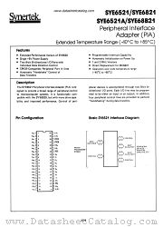 SYE6521 datasheet pdf Synertek