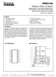 SYM2114A datasheet pdf Synertek