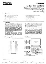 SYM2128 datasheet pdf Synertek