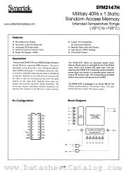 SYM2147H datasheet pdf Synertek