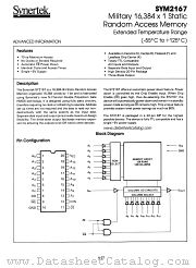 SYM2167 datasheet pdf Synertek