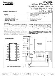 SYM2168 datasheet pdf Synertek