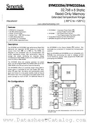 SYM23256A datasheet pdf Synertek