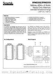 SYM2333 datasheet pdf Synertek