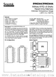 SYM2364A datasheet pdf Synertek