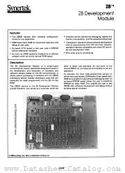 Z8 datasheet pdf Synertek