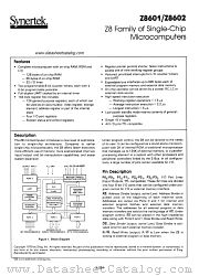 Z8601 datasheet pdf Synertek