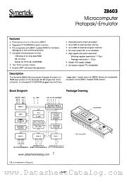 Z8603 datasheet pdf Synertek